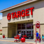 Freed Felon Terrorizes Target Shoppers Entrance of a Target store with shoppers and shopping carts