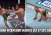 Conor McGregor injures his knee vs. Max Holloway at UFC 329 | ESPN MMA