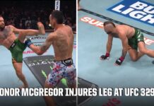 Blink-And-Gone: McGregor Falls, Rogan Alarmed Conor McGregor injures his knee vs. Max Holloway at UFC 329 | ESPN MMA