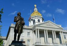 Culture War Flashpoint: Dump the Declaration? Bronze statue before a domed capitol building