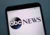 ABC News logo on a smartphone screen