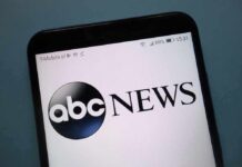 ABC News logo on a smartphone screen