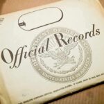 Official records envelope with U.S. Department of Defense seal