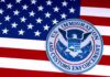 ICE Shooting Mystery Explodes in Austin U.S. immigration and customs enforcement seal on American flag