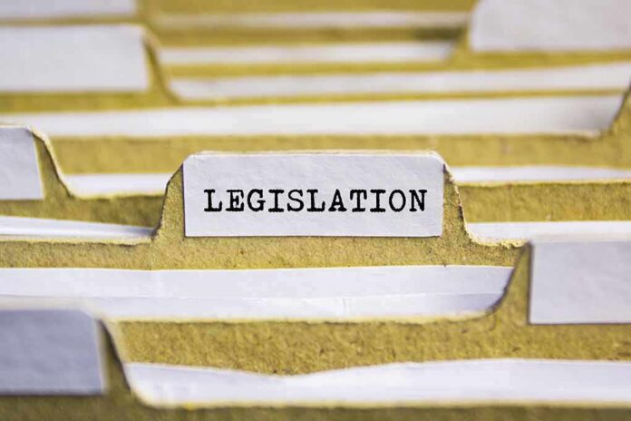 File folder tab labeled legislation